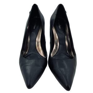 Calvin Klein Nadine Back Leather Classic Pointed Toe Stiletto Heel Pump Heel 9